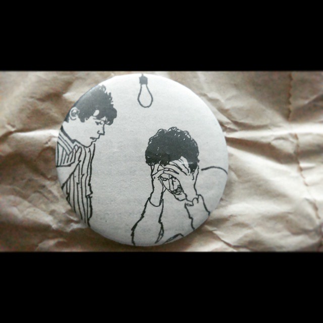 Got this the other day in Lucky Lane. 
It sort of reminds me of The Smiths. :3
I like The Smiths!
#luckylane #badge #unique #oneofakind #new #thesmiths #morrissey #lightbulb